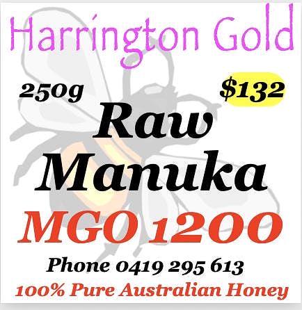 Australian Raw Manuka Honey MGO 1200+ High Grade 250 grams jar.