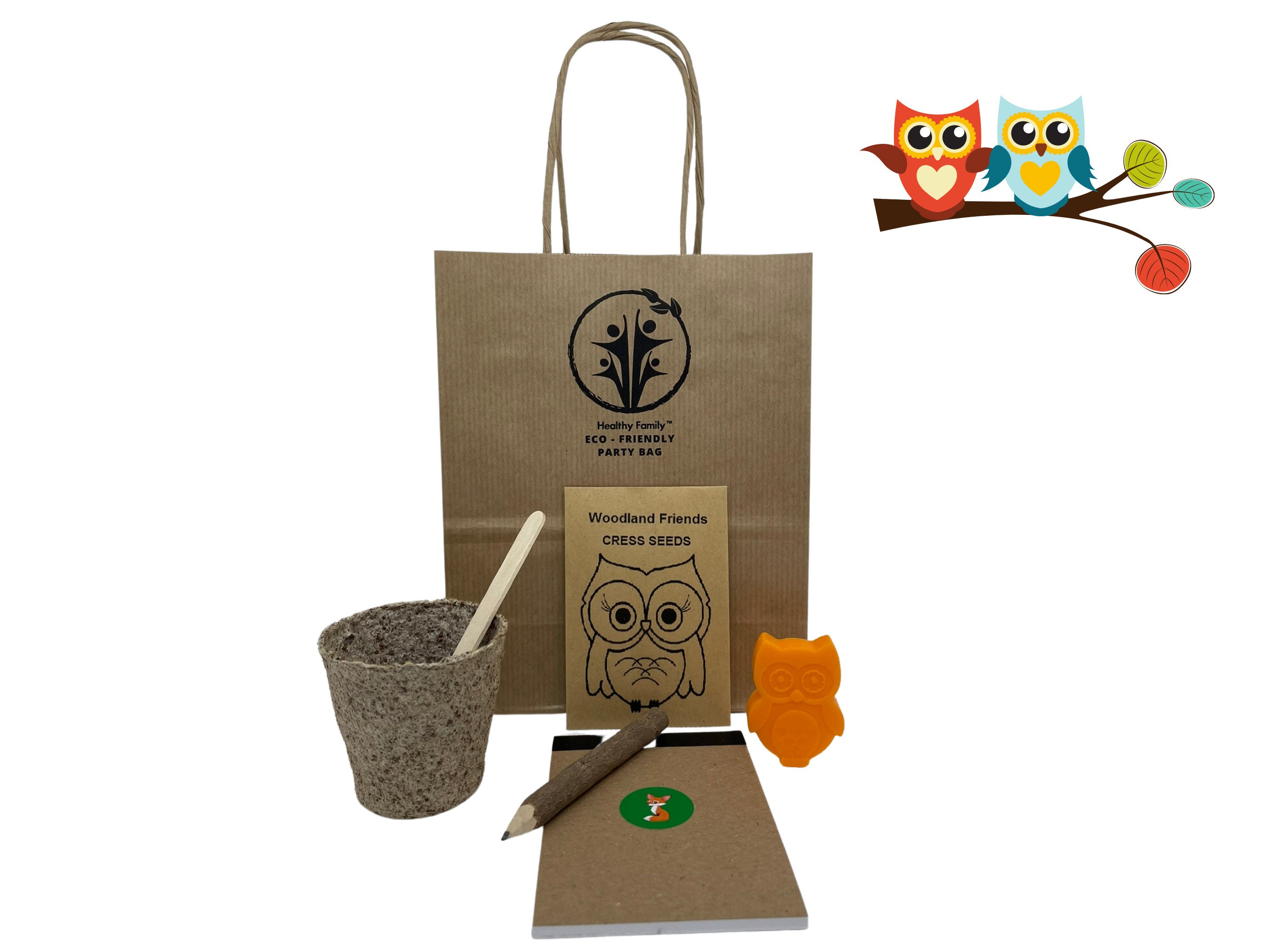 Umweltfreundliche Geburtstagsparty-Taschen/ Vorgefüllt Kindergeburtstag Mitgebsel/ Schultüten-Füllung Nachhaltig/ Kleine Geschenke Schule