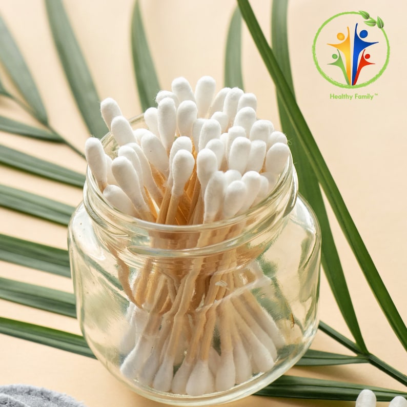 Bamboo Cotton Buds. Ear Sticks. Cotton Swab. Wooden Cotton Etsy