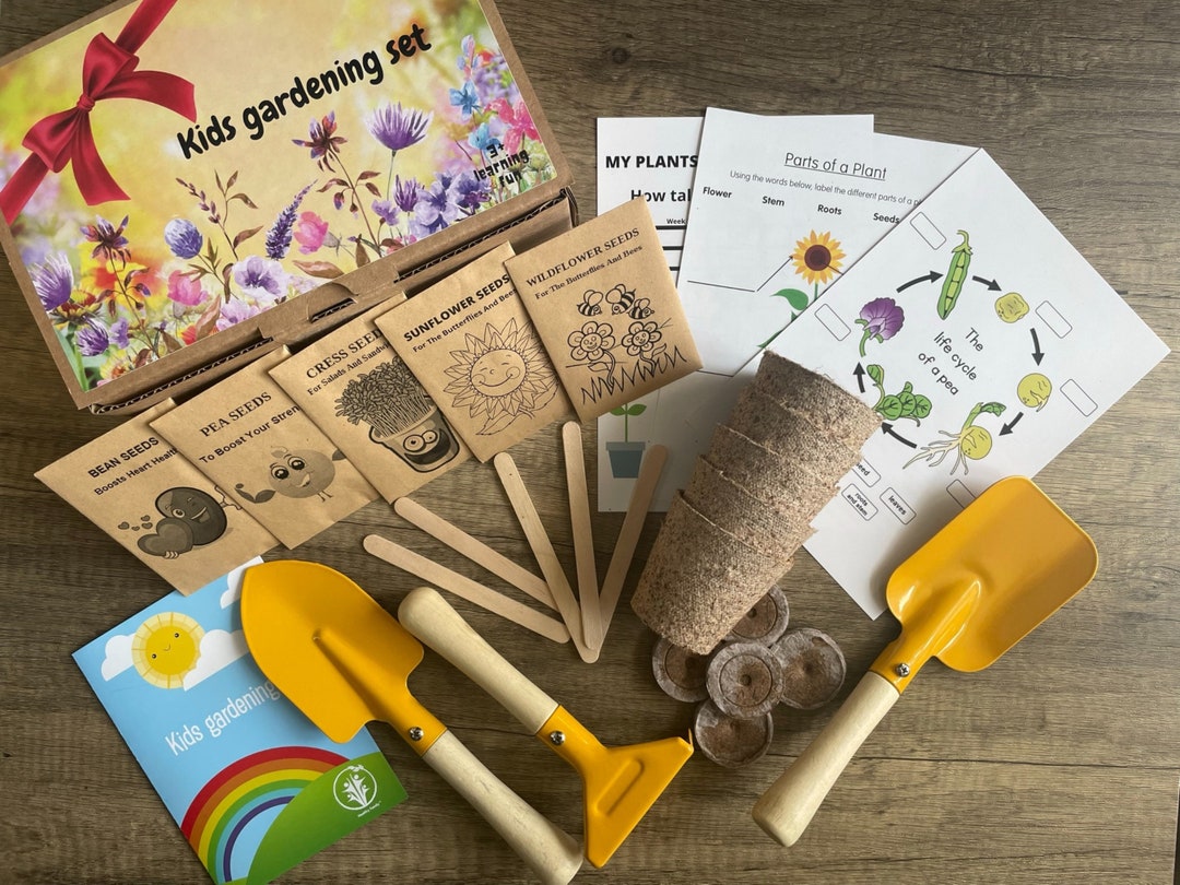 Seed Kits for Kids, Garden Set for Kids, Kids Gardening Kit, Children