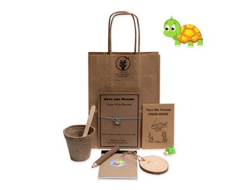 Eco Friendly Birthday Party Bags, Plastic-free, Pre-filled, Alternative Party Favour, Save The Oceans Party Bag
