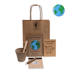 Eco Friendly Birthday Party Bags, Plastic-free, Pre-filled, Alternative Party Favour, Save The Planet Party Bag