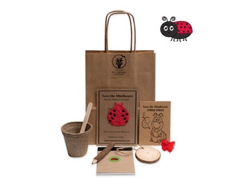 Eco Friendly Birthday Party Bags, Plastic-free, Pre-filled, Alternative Party Favour, Save The Minibeasts Party Bag