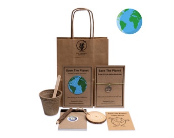Eco Friendly Birthday Party Bags, Plastic-free, Pre-filled, Alternative Party Favour, Save The Planet Party Bag