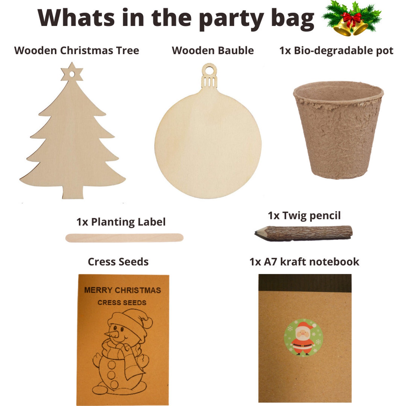 Eco Friendly Christmas Party Bags Plastic free Pre filled Etsy UK