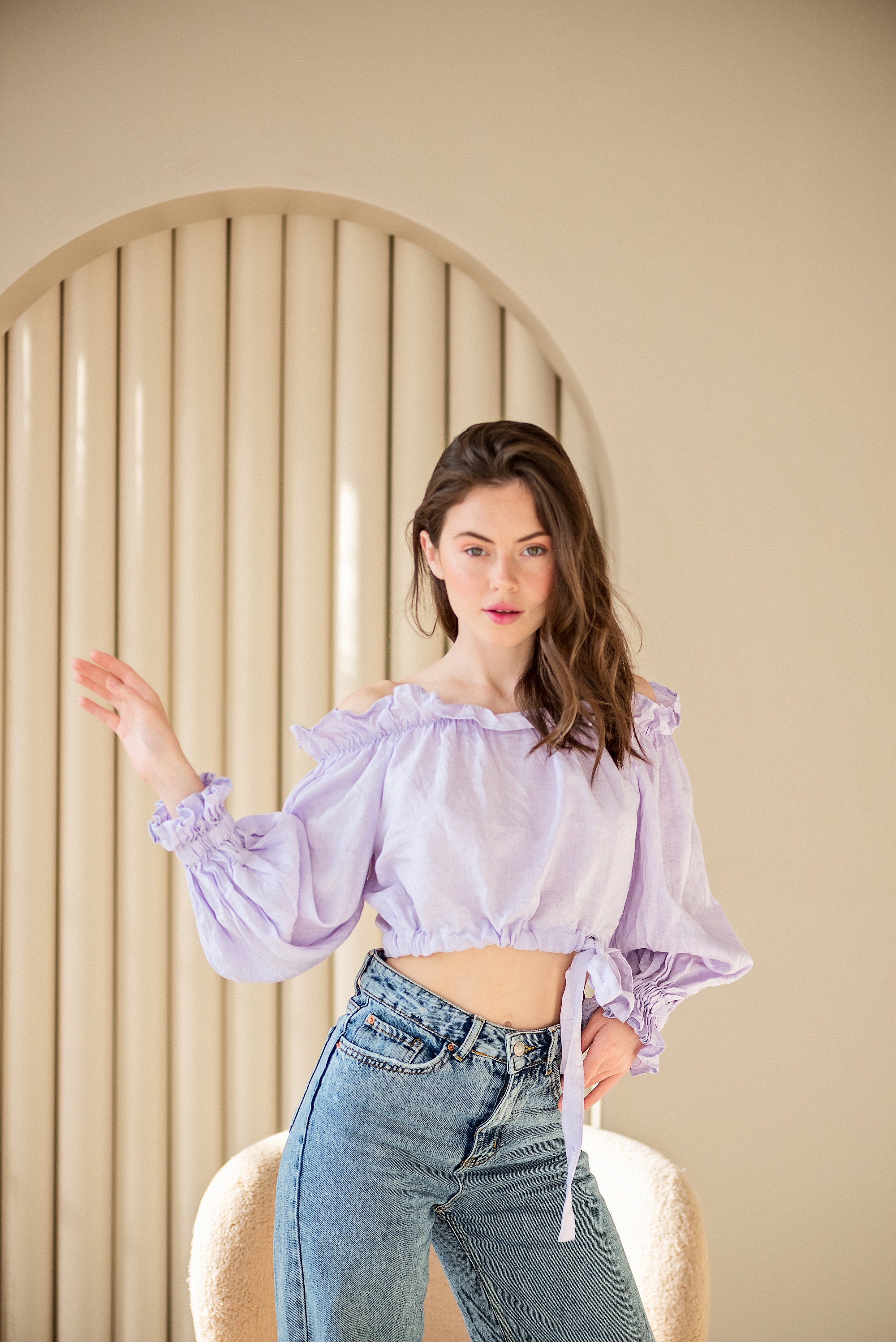 reiss burnout blouse