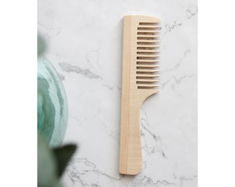 Wooden beech comb, Hair comb, Ecofriendly comb, Hair accessories, For traveling, Minimalist accesories, Eco Gift, Gift for her, For him