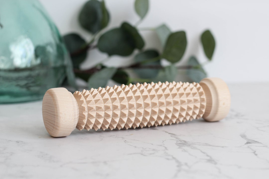 Wooden Foot Massager, Wooden Roller Massager, Self Massage, Massage Product, Natural Muscle Care
