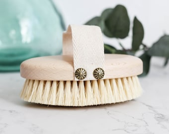 Brosse pour le corps, Brosse de massage sèche, Brosse pour peau sèche, Tampico, Brosses sèches en vrac, Brosse naturelle, Épurateur pour le corps, Soins de la peau, Respectueux de l'environnement, Vegan, Eco