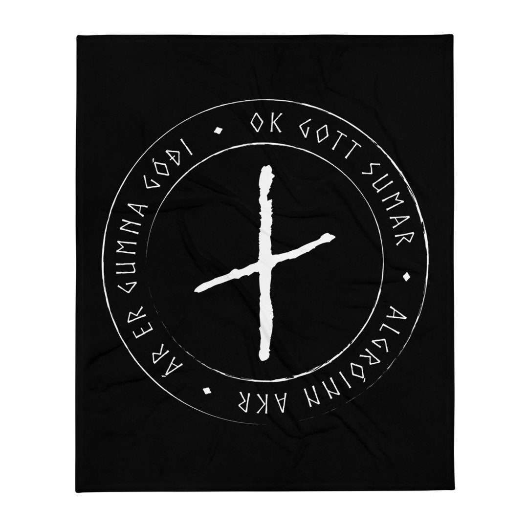 Icelandic Rune Poem - Ár - Plenty - Throw Blanket - Etsy