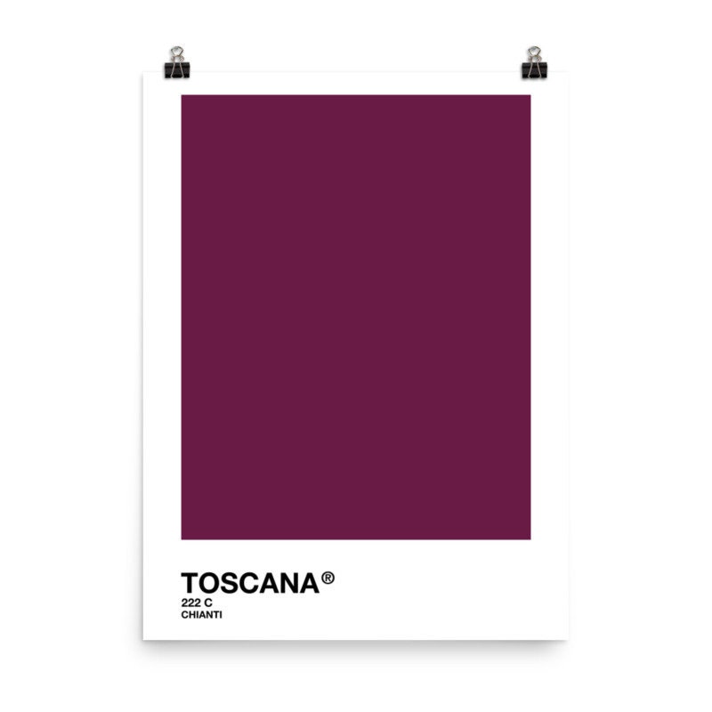 Toscana Chianti Italy Color Scheme Poster Home Wall Art Decor 