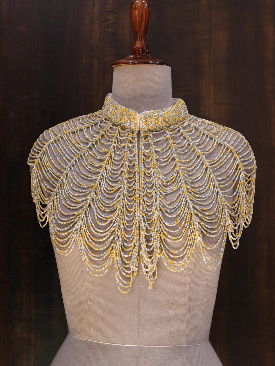 Summer Vibes Colorful Beaded Fringe Capelet: Party & Evening Cape - Etsy