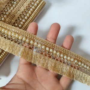 1M Tassel Curtain Trim Fringe Fringing Edging Beaded Lace Braid DIYSewing  Craft