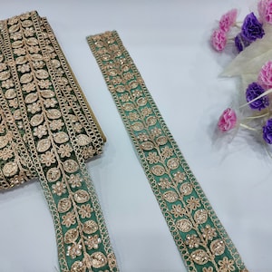 Buy Green Lace Fabrics Online In India -  India