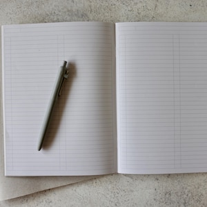 7x9&quot; 2-Column List Notebook Insert for Traveler&#39;s Notebook Cover