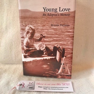 Hardcover Edition: Young Love An Adoptee's Memoir by Bonnie Parsons Handmade Bookmark Free Shipping image 3