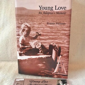 Hardcover Edition: Young Love An Adoptee's Memoir by Bonnie Parsons Handmade Bookmark Free Shipping image 2