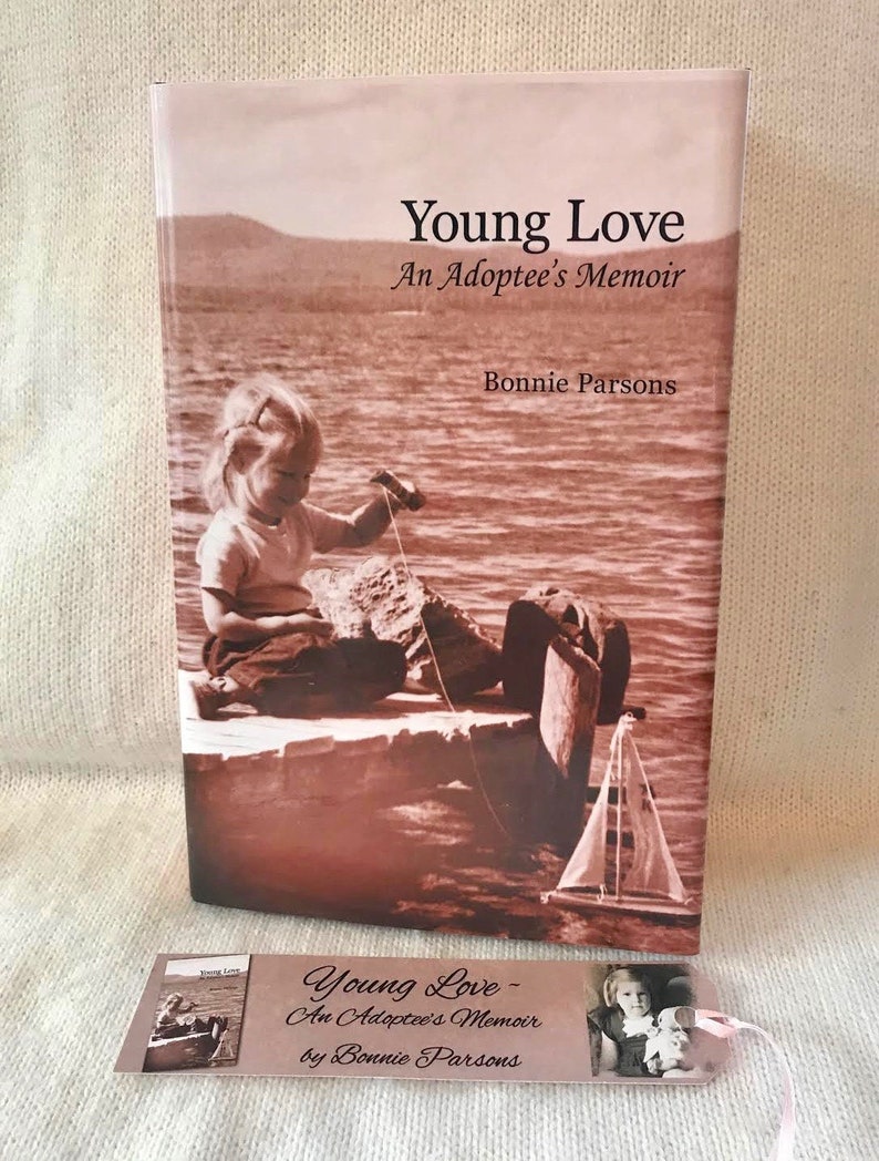 Hardcover Edition: Young Love An Adoptee's Memoir by Bonnie Parsons Handmade Bookmark Free Shipping image 2