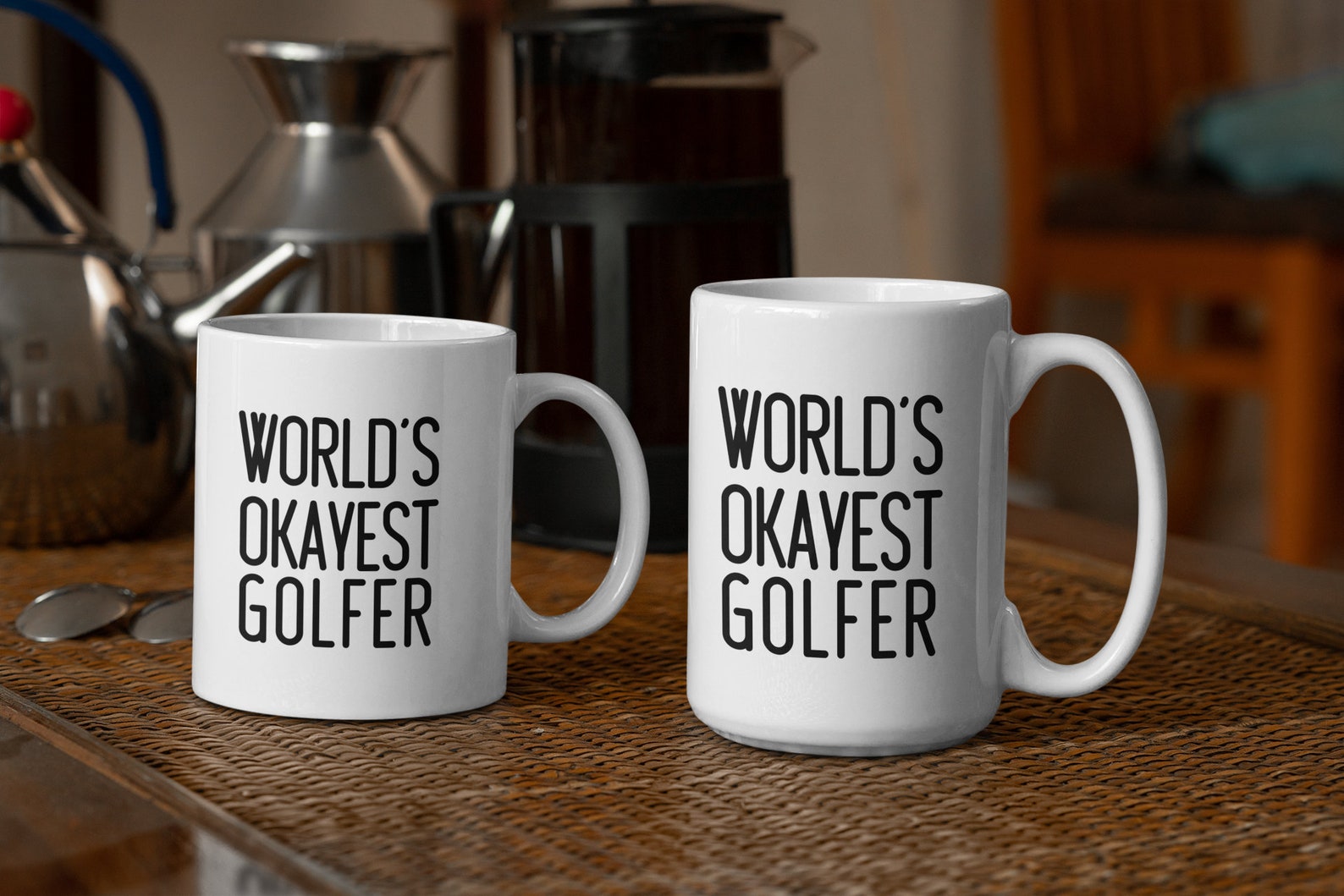 Funny Golf Mug World's Okayest Golfer Golfing Coffee Etsy Italia