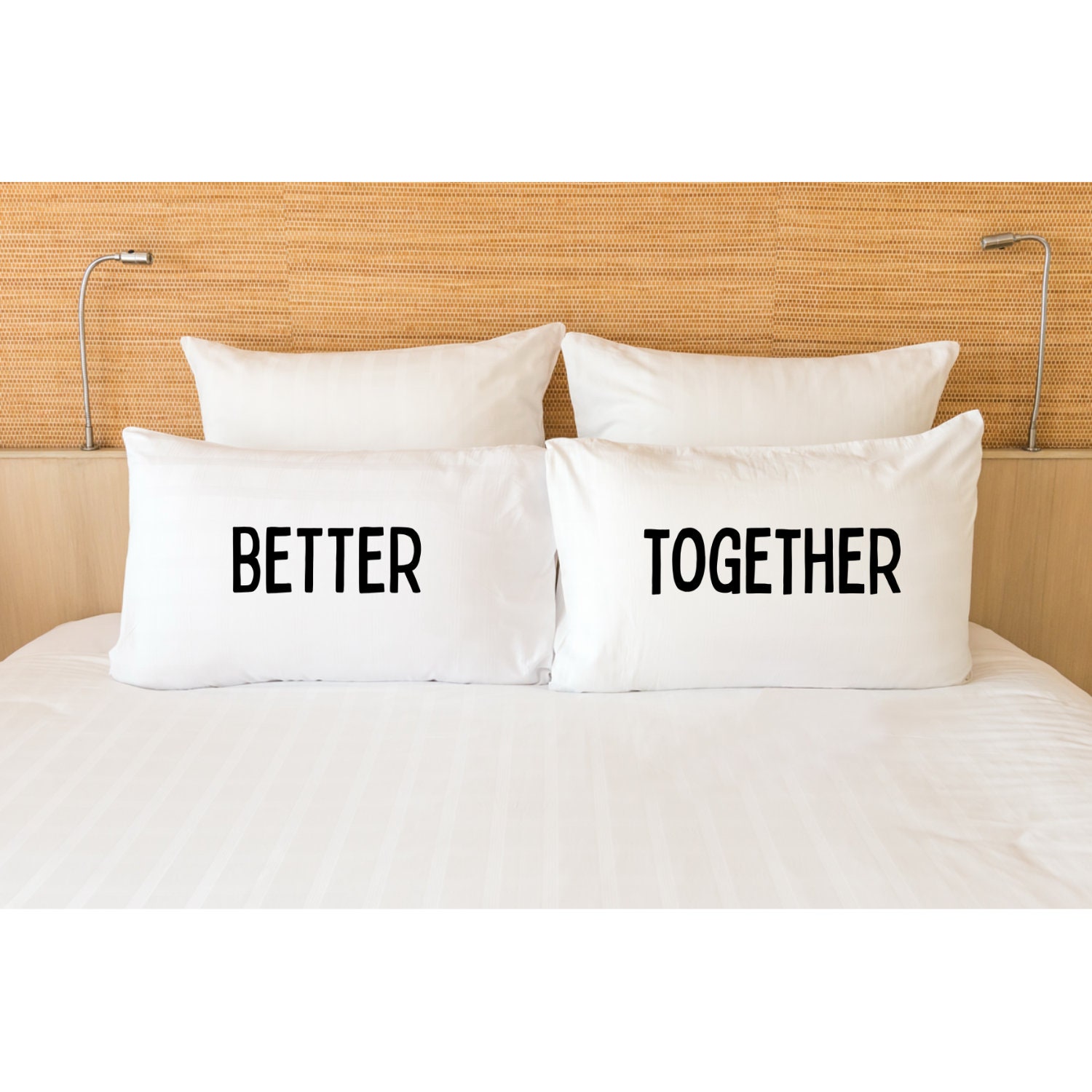 Couples Pillowcases Better Together Pillow Case Set Bed Pillow Covers Anniversary Gift for Couples Fun Unique Gift Ideas Etsy