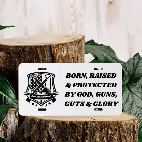 Patriotic Front License Plate Etsy