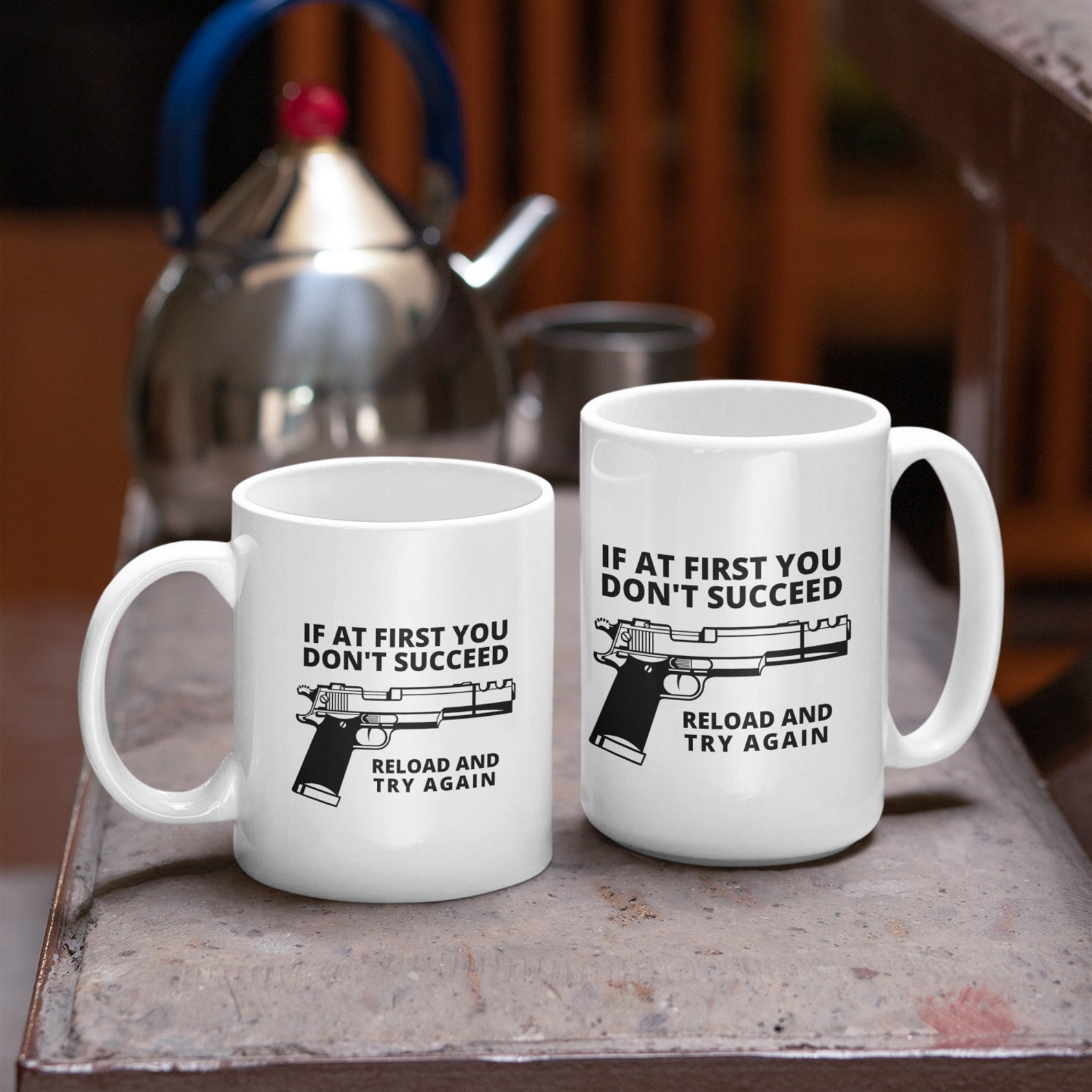 Gun Gift Gun Lover Coffee Mug Gift for Gun Lover Gun Mug Etsy