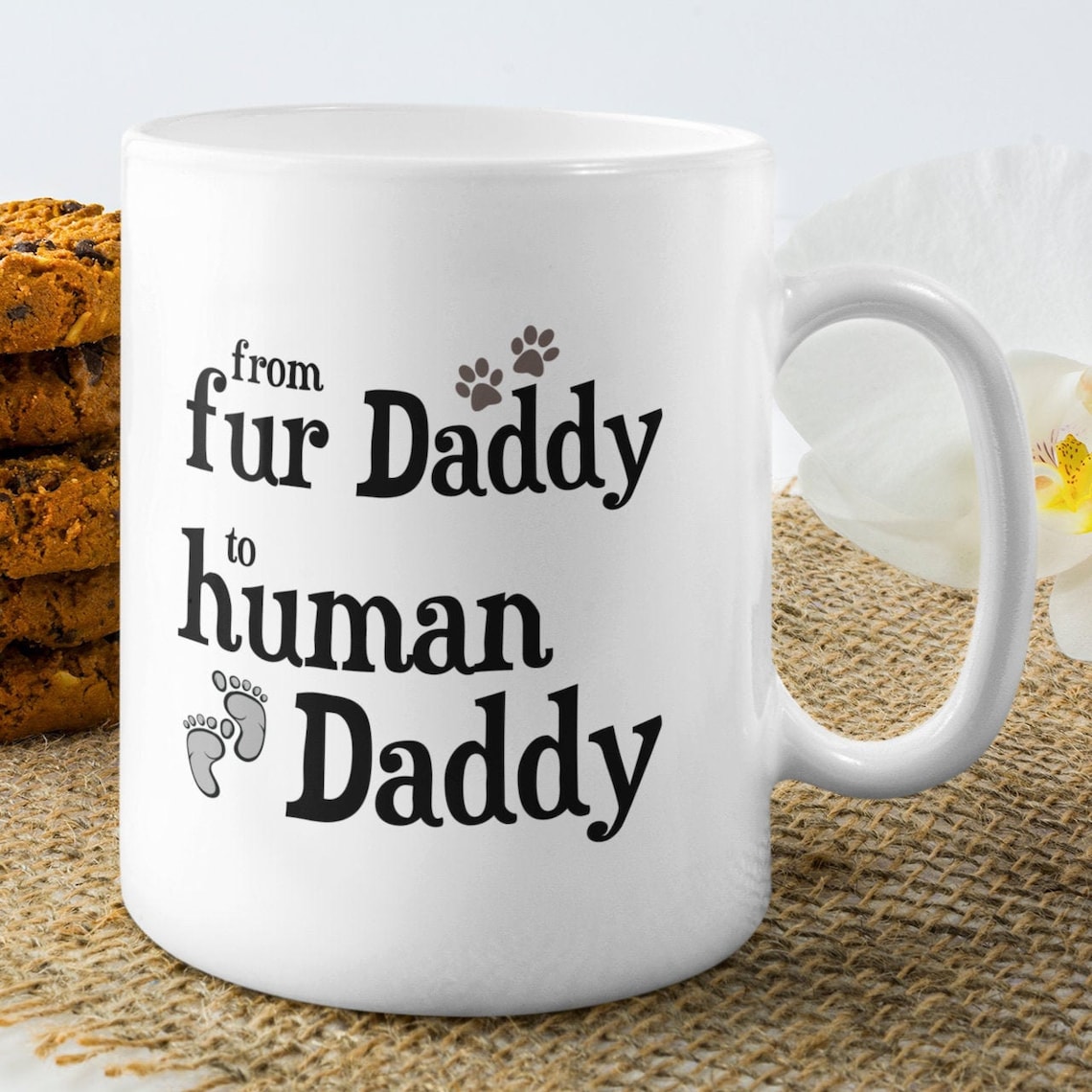 From Fur Daddy To Human Daddy First Time Dad Baby Boy Etsy