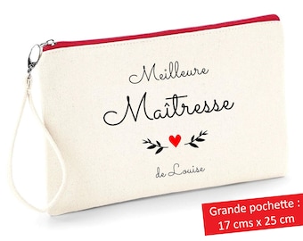 Trousse Maîtresse - cadeau Maîtresse - merci Maîtresse - cadeau fin d'année scolaire