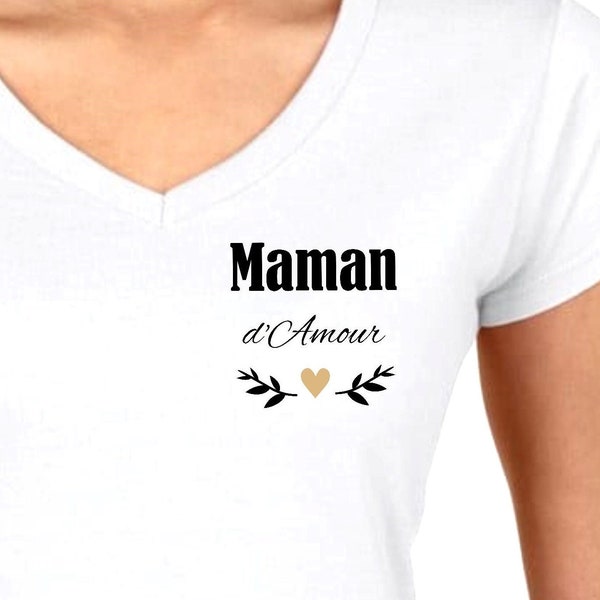 T-shirt personnalisé / fête des mères / T shirt maman / cadeau maman / fête des mères / T-shirt maman personnalisé / maman