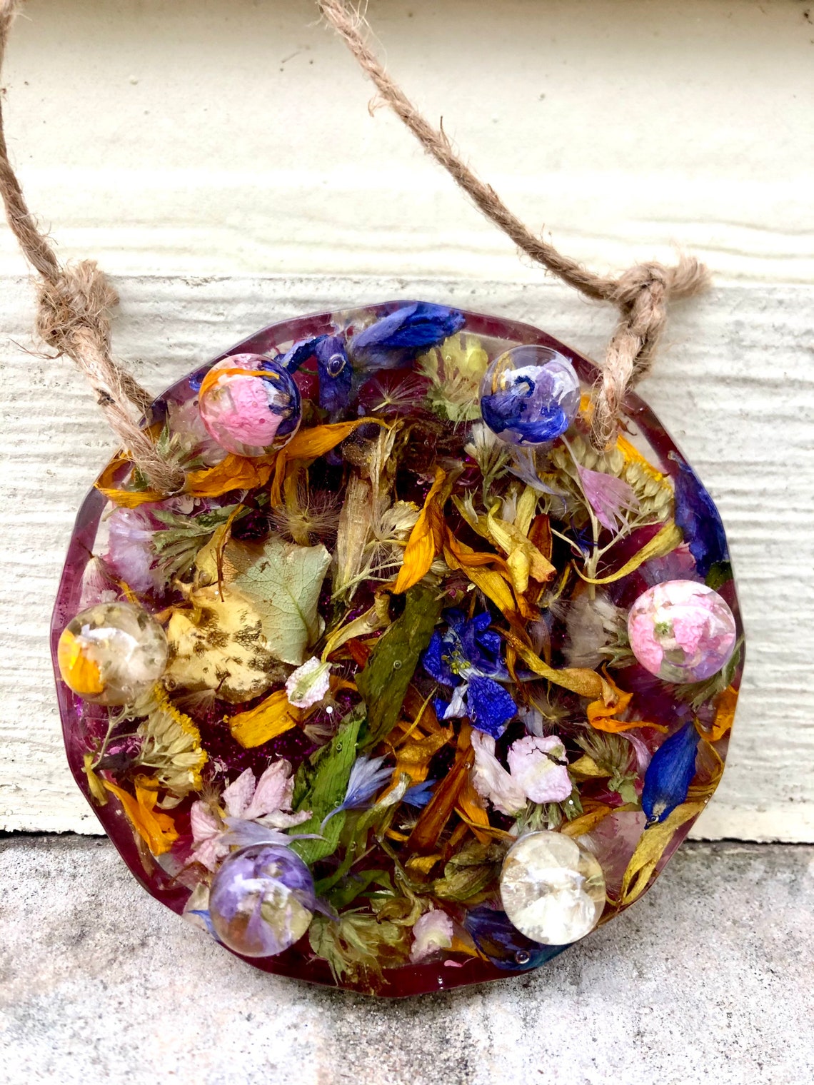 Resin Necklace Holder Floral Jewelry Storage Gift for her Etsy