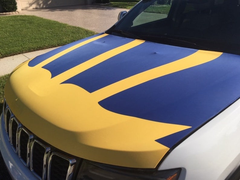 Michigan Wolverine wings Auto Hood Cover Etsy