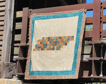 The Volunteer State - Tennessee Pixelated Quilt Pattern (Digital Download)
