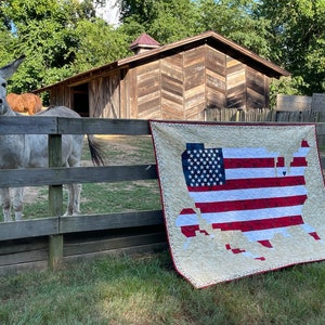 And the Rocket&#39;s Red Glare - US Pixelated Quilt Pattern (Digital Download)