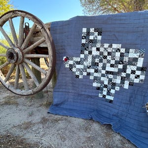 The Lone Star State - Texas - Pixelated Quilt Pattern