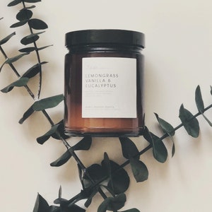 Lemongrass, Vanilla, Eucalyptus Candle