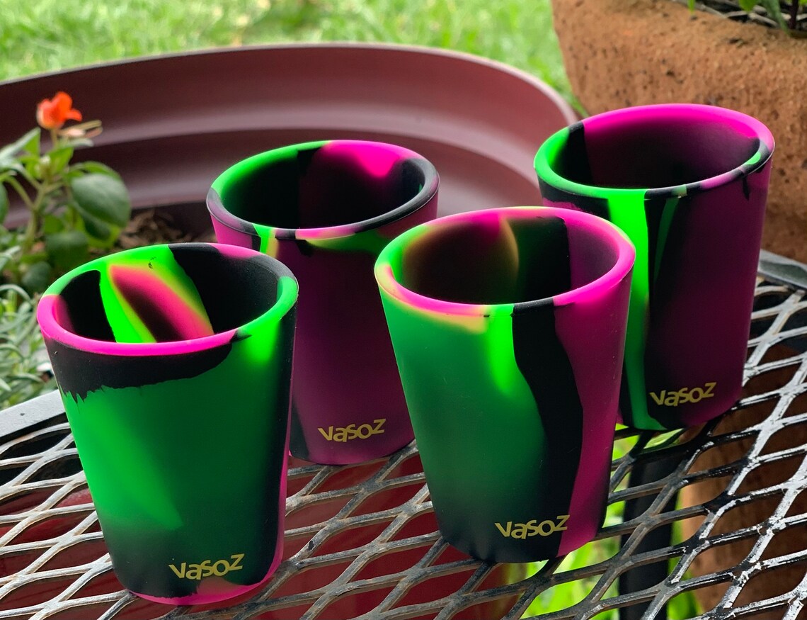 4 pack silicone shot glasses 2 oz Etsy