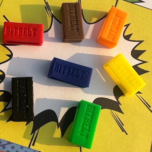 Super hero 7 pack Bitbelt (Black and Red with glitter, Green, Brown, Orange, Yellow and Navy blue)