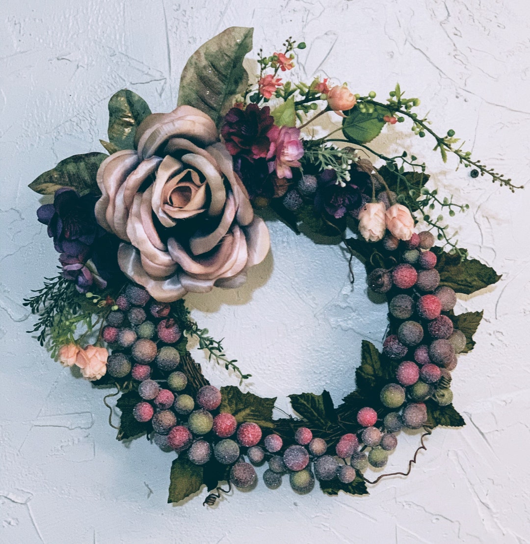 Couronne Rustique En Bois Naturel Et Bois Flotté - Décoration Campagne Charmante - Corde En Sisal - Diamètre 21 Cm