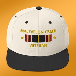 Malevelon Creek Veteran Cap, Helldivers 2 Hat, Gift for Father, Gift for Gamer, Fun Dad Gifts, Embroidered Snapback Hat, 6 Colors Natural/ Black