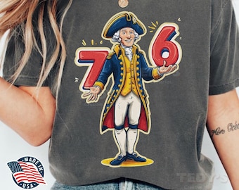 Camiseta 1776 a 2026, Camiseta del 250 aniversario de Estados Unidos, Camiseta Six Seven Comfort Colors: Camiseta George Washington 6-7 7-6