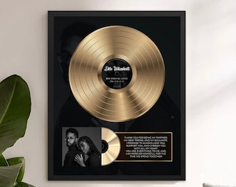 Custom Song Print, Personalized Music Poster, Customizable Music Gift, Vinyl Record Framed Poster, Personalized Music Gift For Boyfriend