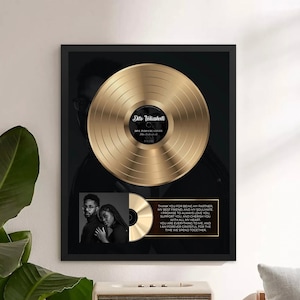Custom Song Print, Personalized Music Poster, Customizable Music Gift, Vinyl Record Framed Poster, Personalized Music Gift For Boyfriend
