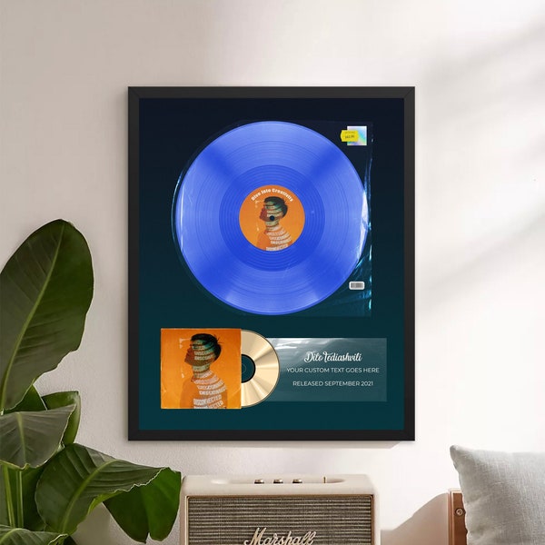 Custom Vinyl Records, Personalized Music Award, Unique Gift for Artist, Vinyl Record Poster, Song Plaque, Dj gift, Music gifts for him