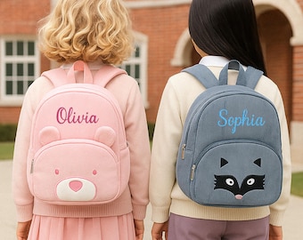 Personalized Toddler Backpack With Name,Back To School Embroidery Kids School Bag,First Day Of School Gifts,Custom Kid Backpack,Gift For Kid