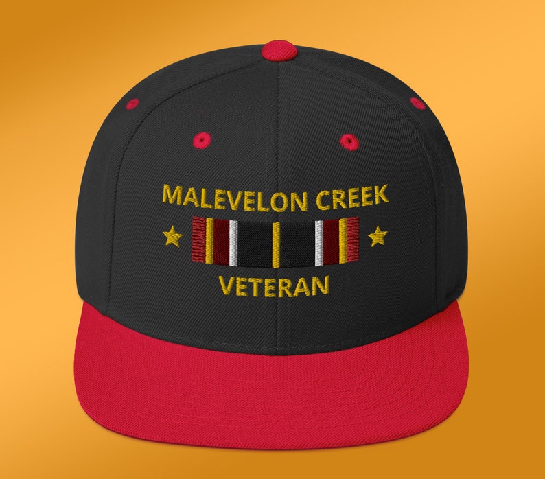 Malevelon Creek Veteran Cap, Helldivers 2 Hat, Gift for Father, Gift for Gamer, Fun Dad Gifts, Embroidered Snapback Hat, 6 Colors Black/ Red