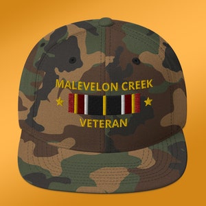Malevelon Creek Veteran Cap, Helldivers 2 Hat, Gift for Father, Gift for Gamer, Fun Dad Gifts, Embroidered Snapback Hat, 6 Colors Green Camo
