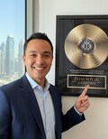 Custom Business Milestone Award Vinyl Record Frame | Personalized Entrepreneur Gift | Achievement Plaque Print | Office Wall Art product logo