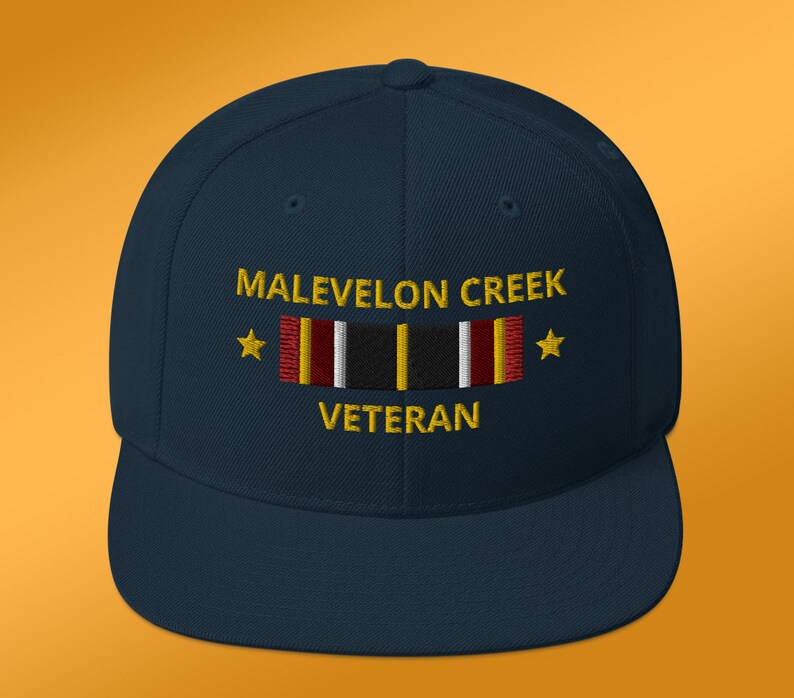 Malevelon Creek Veteran Cap, Helldivers 2 Hat, Gift for Father, Gift for Gamer, Fun Dad Gifts, Embroidered Snapback Hat, 6 Colors Dark Navy