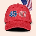 45 47 Vintage Hat, 45 47 Baseball Cap, 45 47 trump hat, 45 MAGA hat, 45 trump cap, 45 cap, 45 red hat, 45 red dad hat, Vintage Cotton Cap product logo