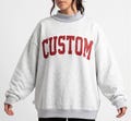 Custom Mockneck Sweatshirt, Personalized College Team Crewneck, Sorority Sweatshirt, Custom Name Sweatshirt, Vintage Style Mockneck Pullover product logo